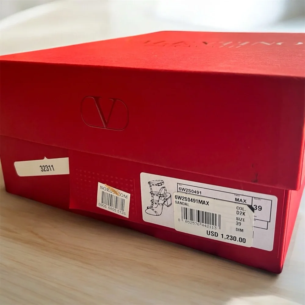 Valentino Garavani White and Red Dust Bags and Box Set